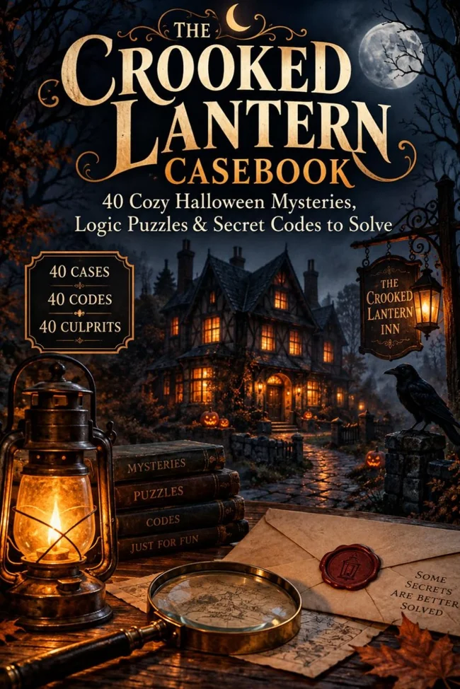 The Crooked Lantern Casebook cover, by G.D. Mercer